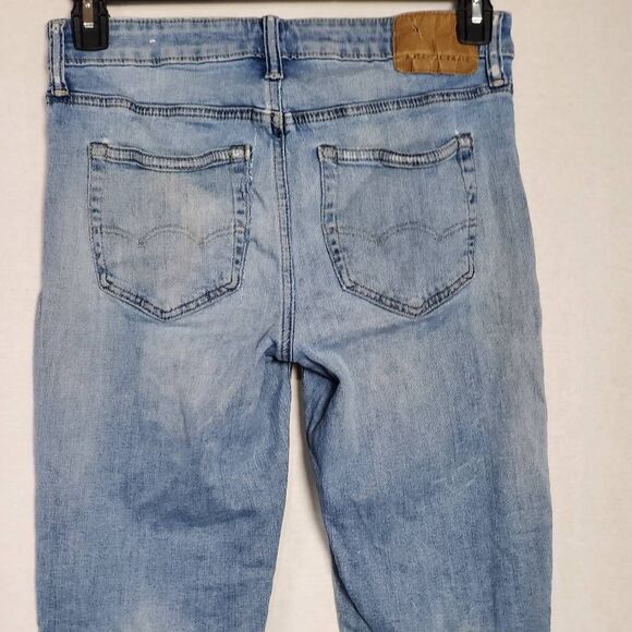 American Eagle Men’s Ne(x)t Level Flex Skinny Jeans 30x32 Gray Stretch Denim - Picture 5 of 9